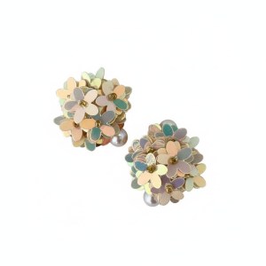 Pailletten kraal geel