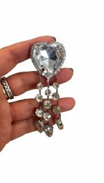 Zilver transparant hart met hangers