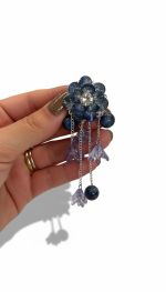 Bloem blauw met hangers