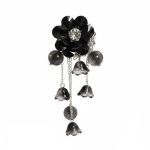 Bloem zwart met hangers