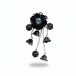 Bloem zwart met hangers