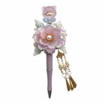 Berry Bloom, roze bloemenpen met Gummy Bear, cadeau voor haar