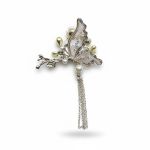 Vlinder goud transparant