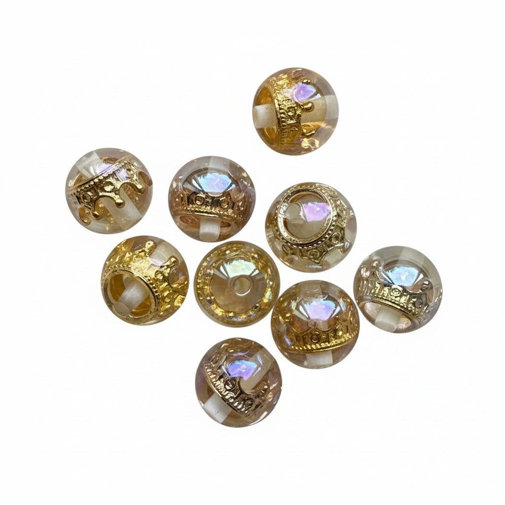 Kraal voor op de pen, kroonkraal goud