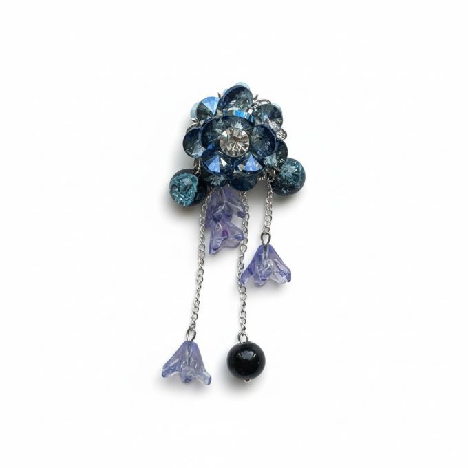 Bloem blauw met hangers