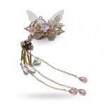 roze vlinder kraal met hangers, diy Fancy Bead, pen topper kraal