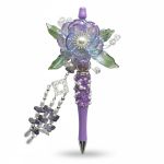 Lilac Leaf Luxe, paarse bloemenpen, cadeau voor haar