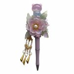 Berry Bloom, roze bloemenpen met Gummy Bear, cadeau voor haar