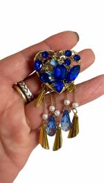 Hart met blauwe stenen