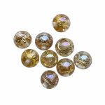 kralen voor op de pen, kroon kraal goud