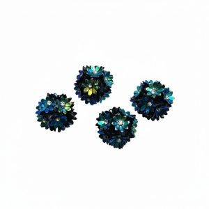 Blauw/groene bloemenkraal