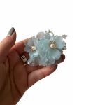 Bloemenkraal blauw by Skattig, diy Fancy Bead, pen topper kraal