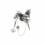 Zilver vlinder met hangers